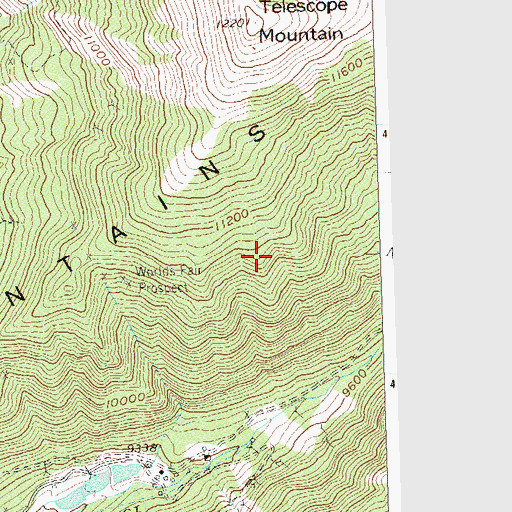 Topographic Map of Double Cross Mine, CO