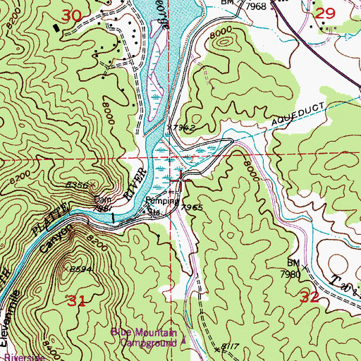 Topographic Map of Teller Pegmatite Mine, CO