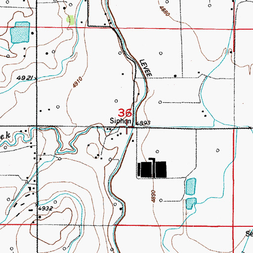 Topographic Map of Alpha Mine, CO