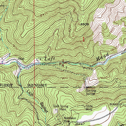 Topographic Map of New Discovery Mine, CO