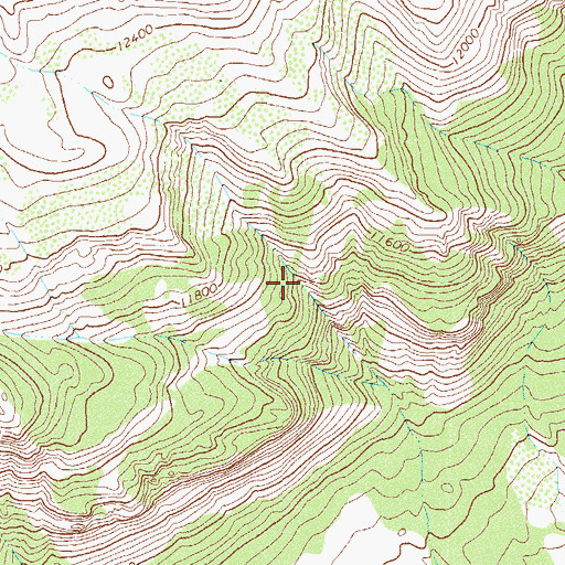 Topographic Map of Napoleon Mine, CO