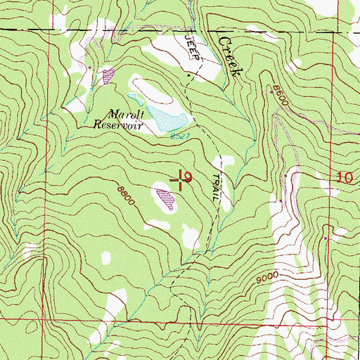 Topographic Map of Mayflower Mine, CO