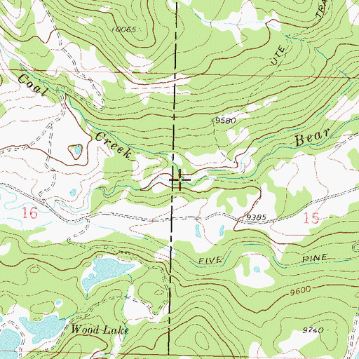 Topographic Map of Coal Creek, CO