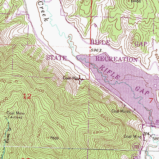 Topographic Map of McLearn Mine, CO