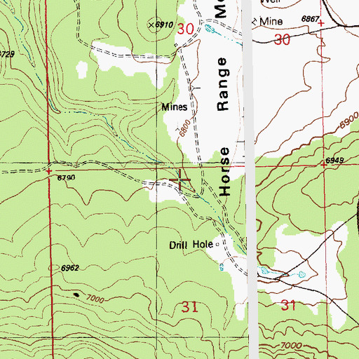 Topographic Map of La Salle Mine, CO