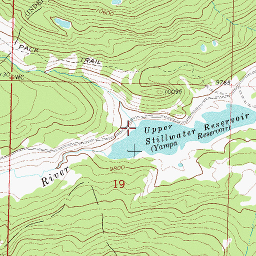 Topographic Map of Mandall Creek, CO