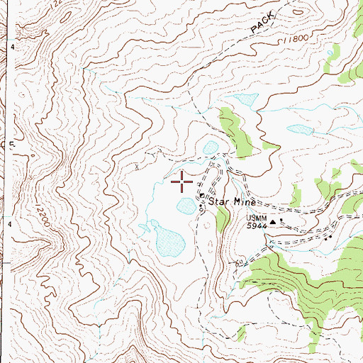 Topographic Map of Independent Shaft Mine, CO