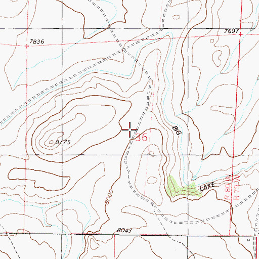Topographic Map of Blue Ridge Mine, CO