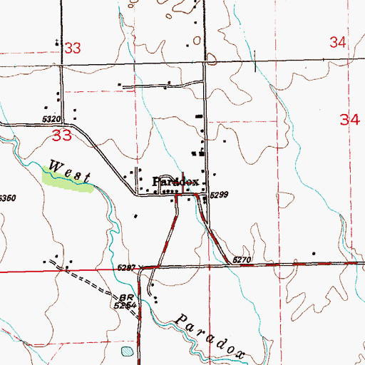 Topographic Map of Radium King Mine, CO