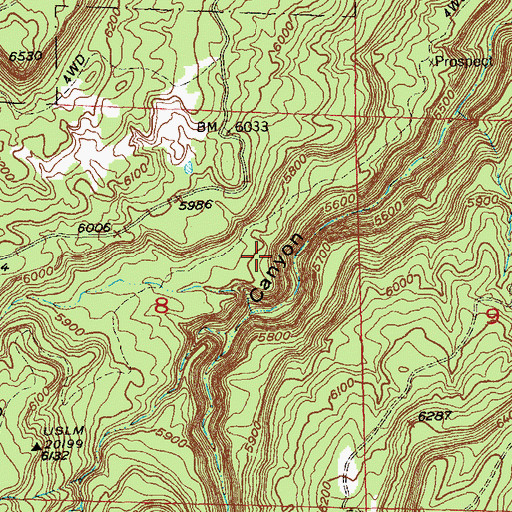 Topographic Map of San Miguel Mine, CO