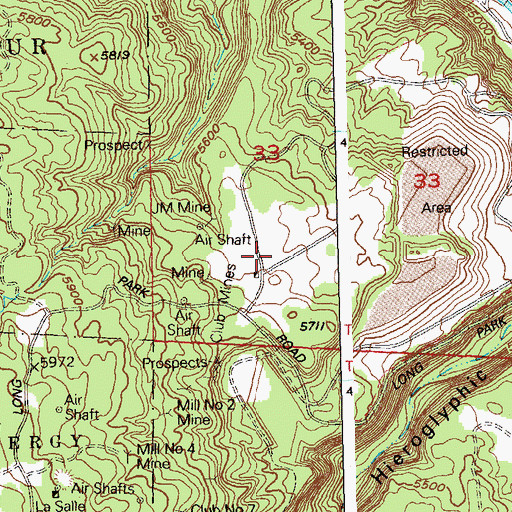 Topographic Map of West Lode, CO