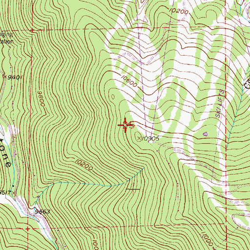 Topographic Map of Toledo Tunnel Mine, CO