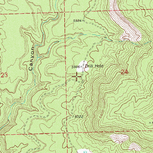 Topographic Map of Three States Mine, CO