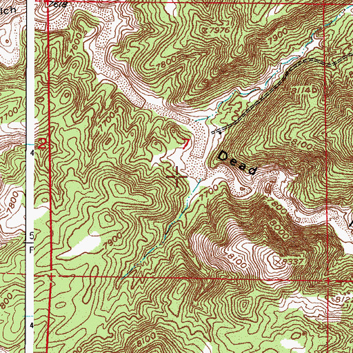 Topographic Map of Derby Extension Mine, CO