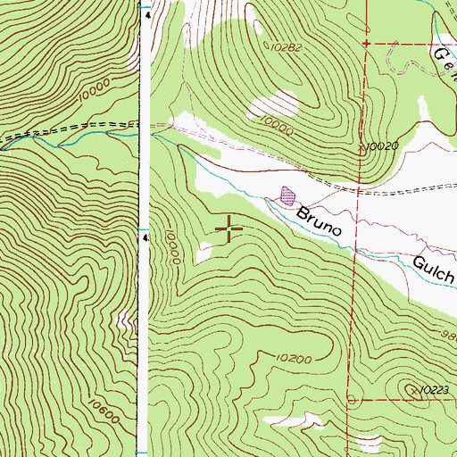 Topographic Map of Roadside Mine, CO