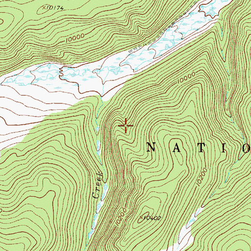 Topographic Map of South London Mine, CO