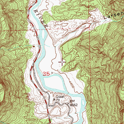 Topographic Map of Rajah Group Mines, CO