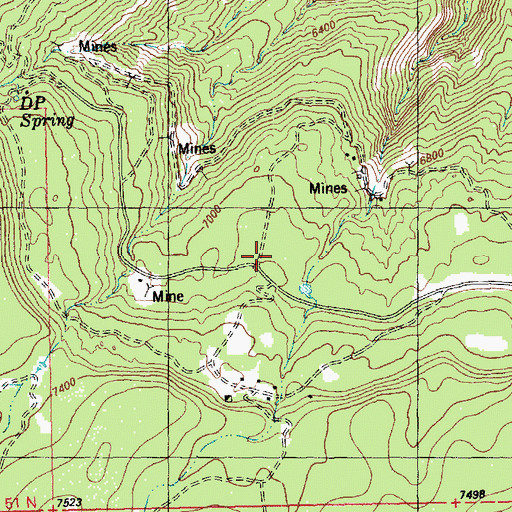 Topographic Map of Gilmore Lode, CO