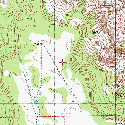 Topographic Map of Sunspot Mine, CO