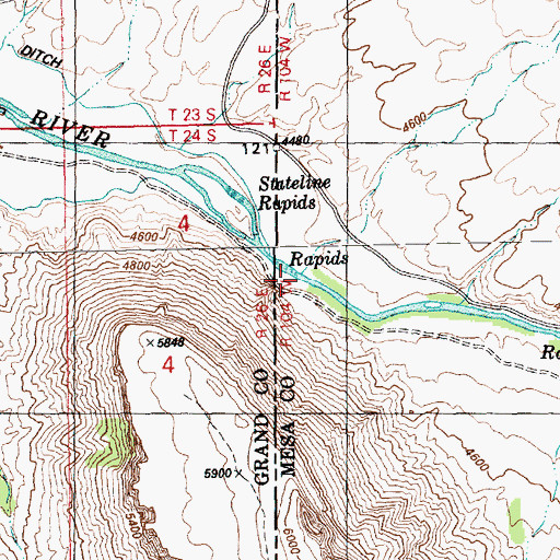 Topographic Map of Rae Marie Mine, CO