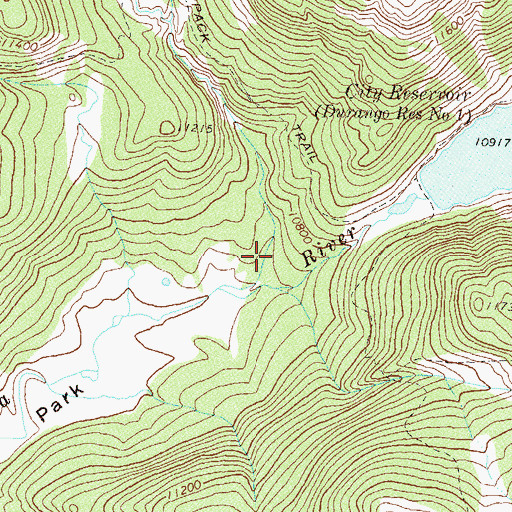 Topographic Map of Pittsburg Mine, CO
