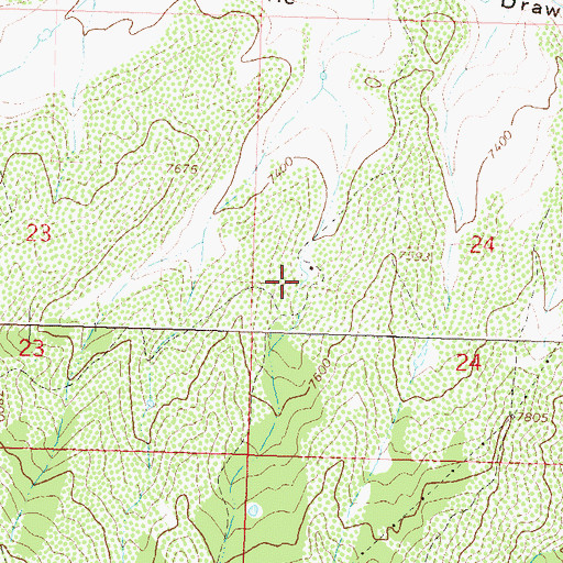 Topographic Map of Shiloh Number One Mine, CO
