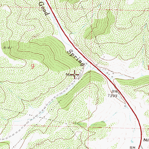 Topographic Map of Frank Pollard Mine, CO