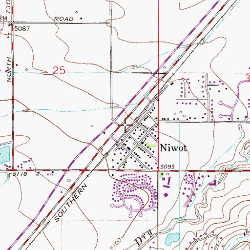 Topographic Map of New Girl Mine, CO