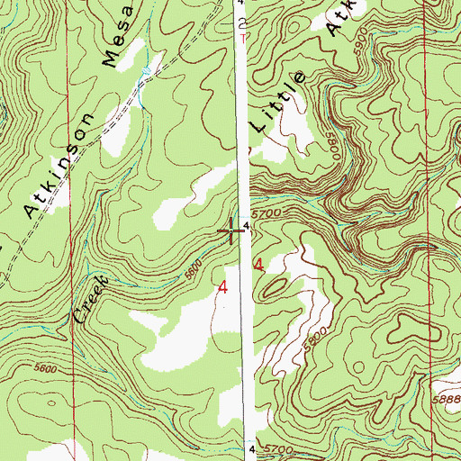 Topographic Map of Sunbeam Group Mines, CO