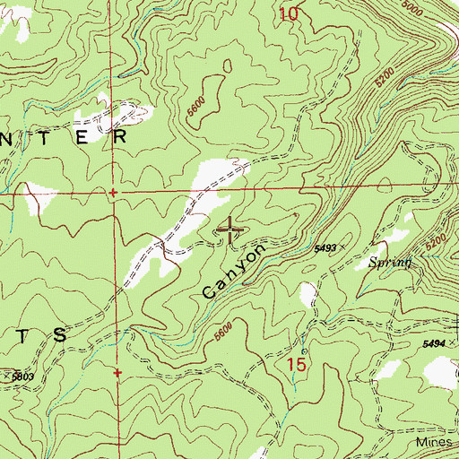 Topographic Map of Belva Mine, CO