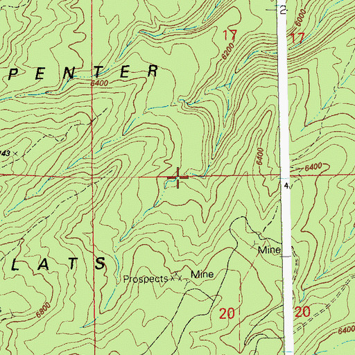 Topographic Map of Eclipse Mine, CO