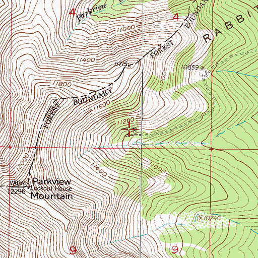 Topographic Map of El Kebir Mine, CO
