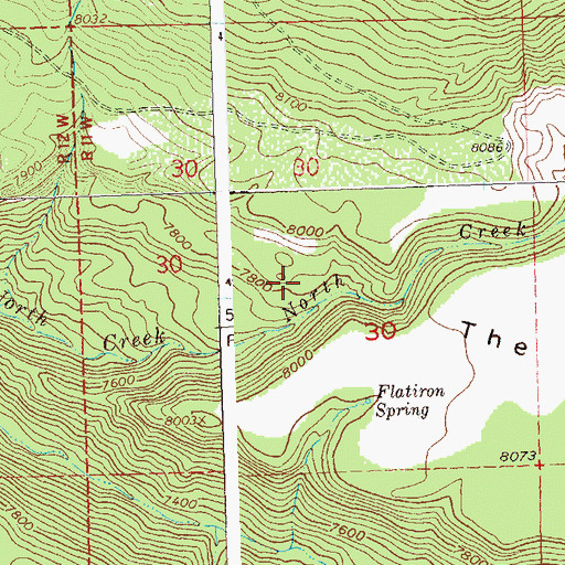 Topographic Map of Pretty Blue Mine, CO