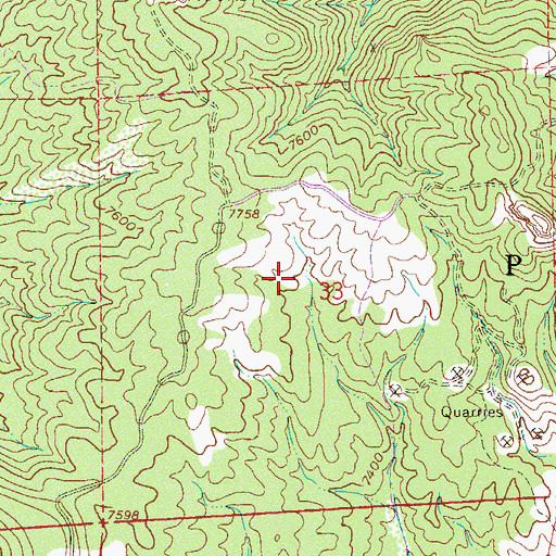 Topographic Map of Oregon Mine, CO