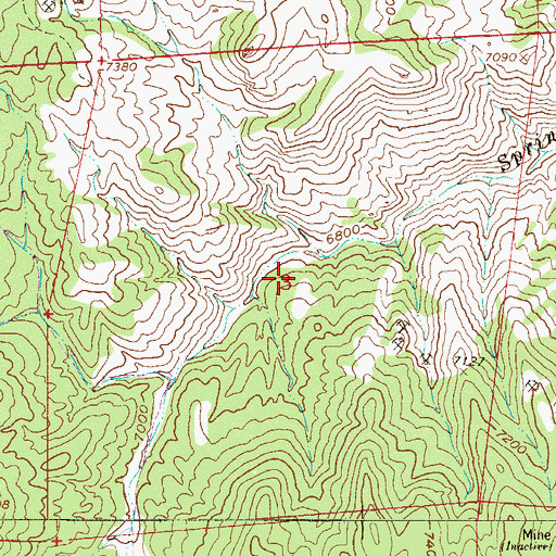 Topographic Map of Judy Ann Claim, CO