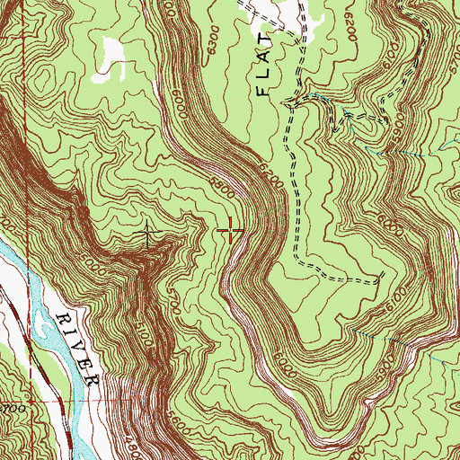 Topographic Map of Big Indian Lease Mine, CO