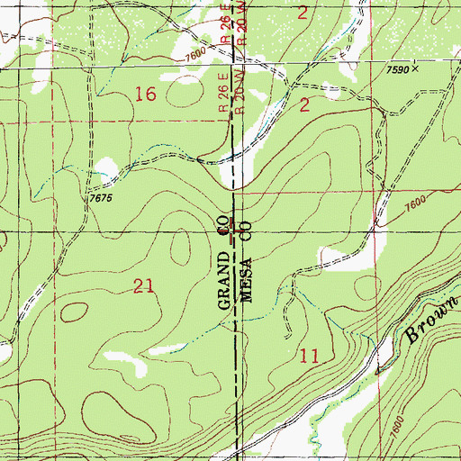 Topographic Map of The Duke Mine, CO