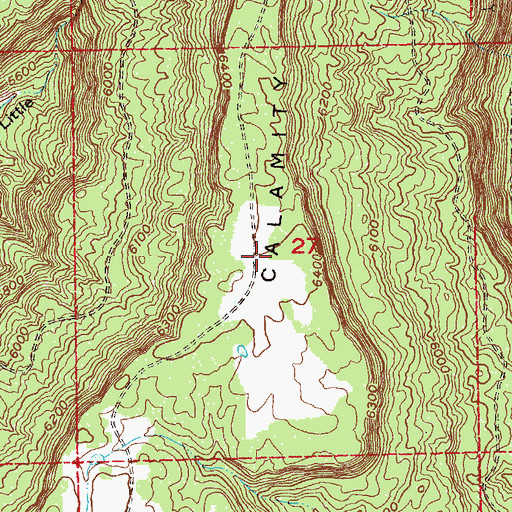 Topographic Map of Scott Mine, CO