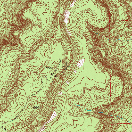 Topographic Map of Shelby Dean Two Mine, CO