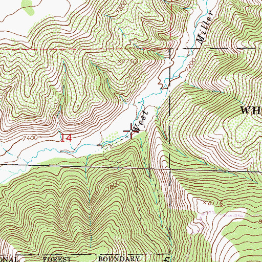 Topographic Map of Sykes Gulch, CO