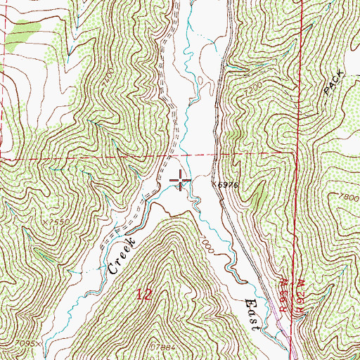 Topographic Map of East Miller Creek, CO