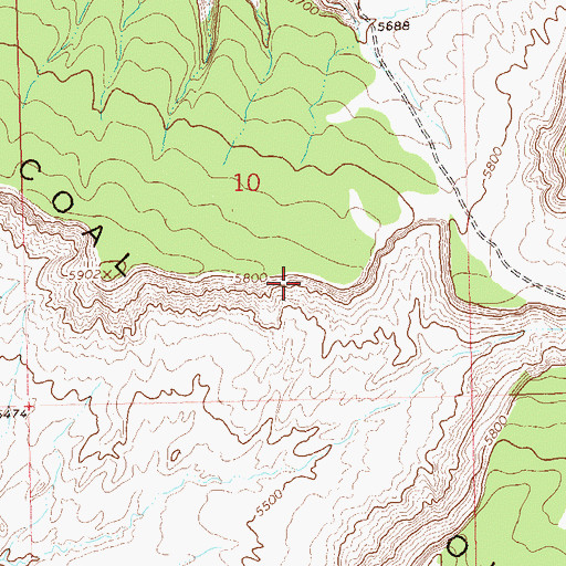 Topographic Map of White River Mine, CO