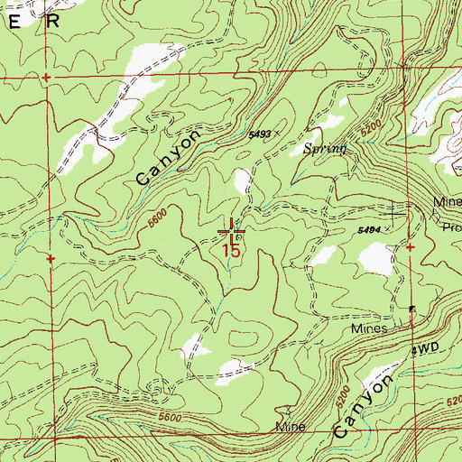 Topographic Map of Farmer Girl Mine, CO