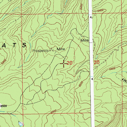 Topographic Map of Shadow Mine, CO