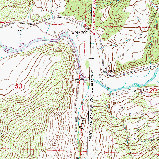 Topographic Map of Dry Creek, CO