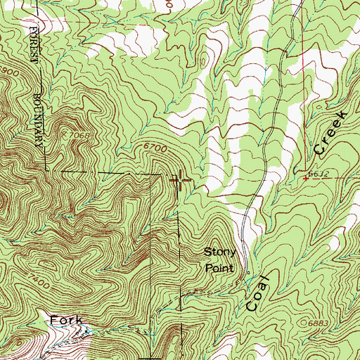 Topographic Map of Serpent Prospect, CO