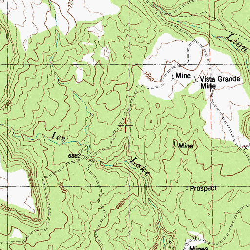 Topographic Map of Summer Mine, CO