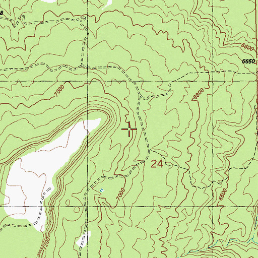 Topographic Map of Greasy Spoon Mine, CO