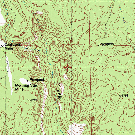Topographic Map of Saint Patrick Claims, CO