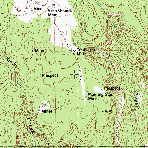 Topographic Map of Soldier Boy Mine, CO